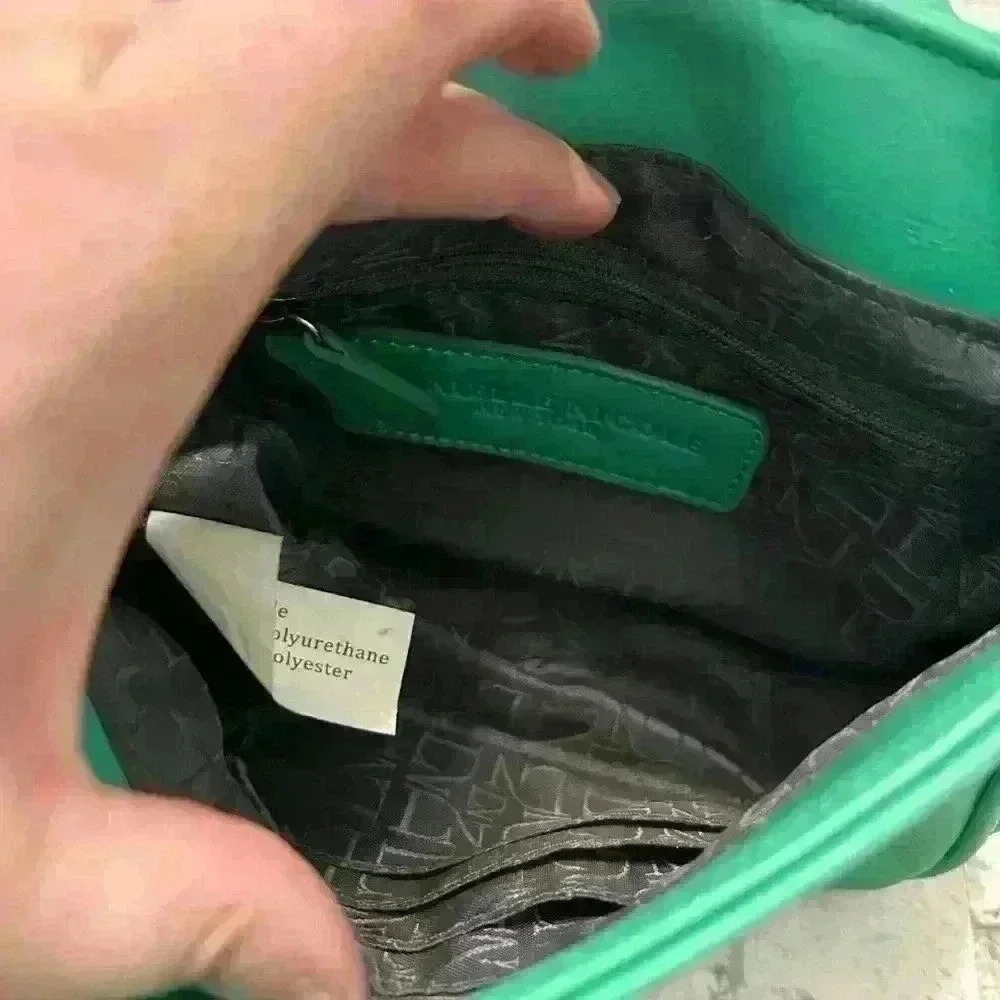 Danielle Nicole Vegan Faux Leather Mint Green Crossbody Bag Purse - Picture 6 of 8